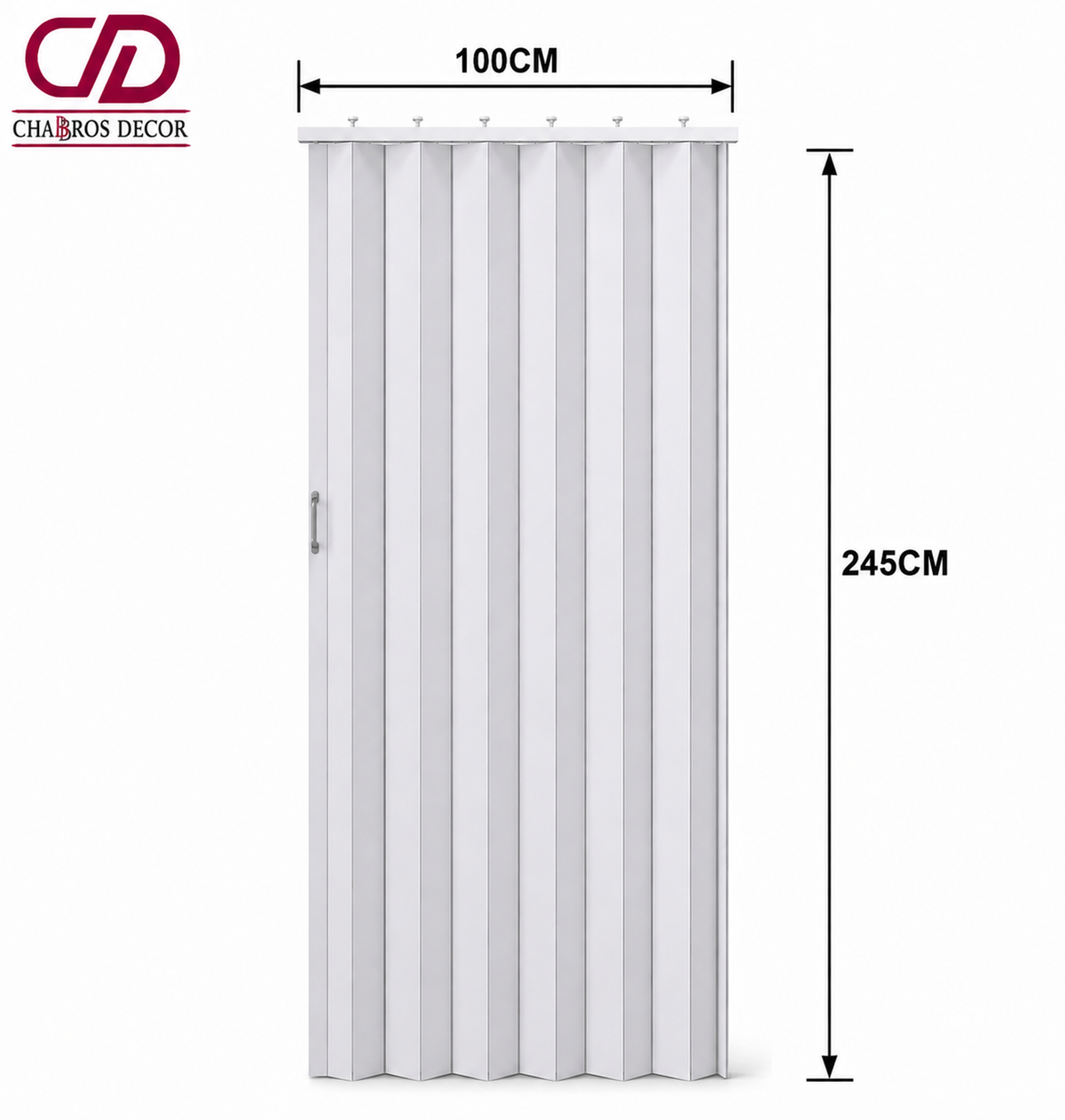 ACCORDION DOOR FD007 98*245CM ASH WHITE