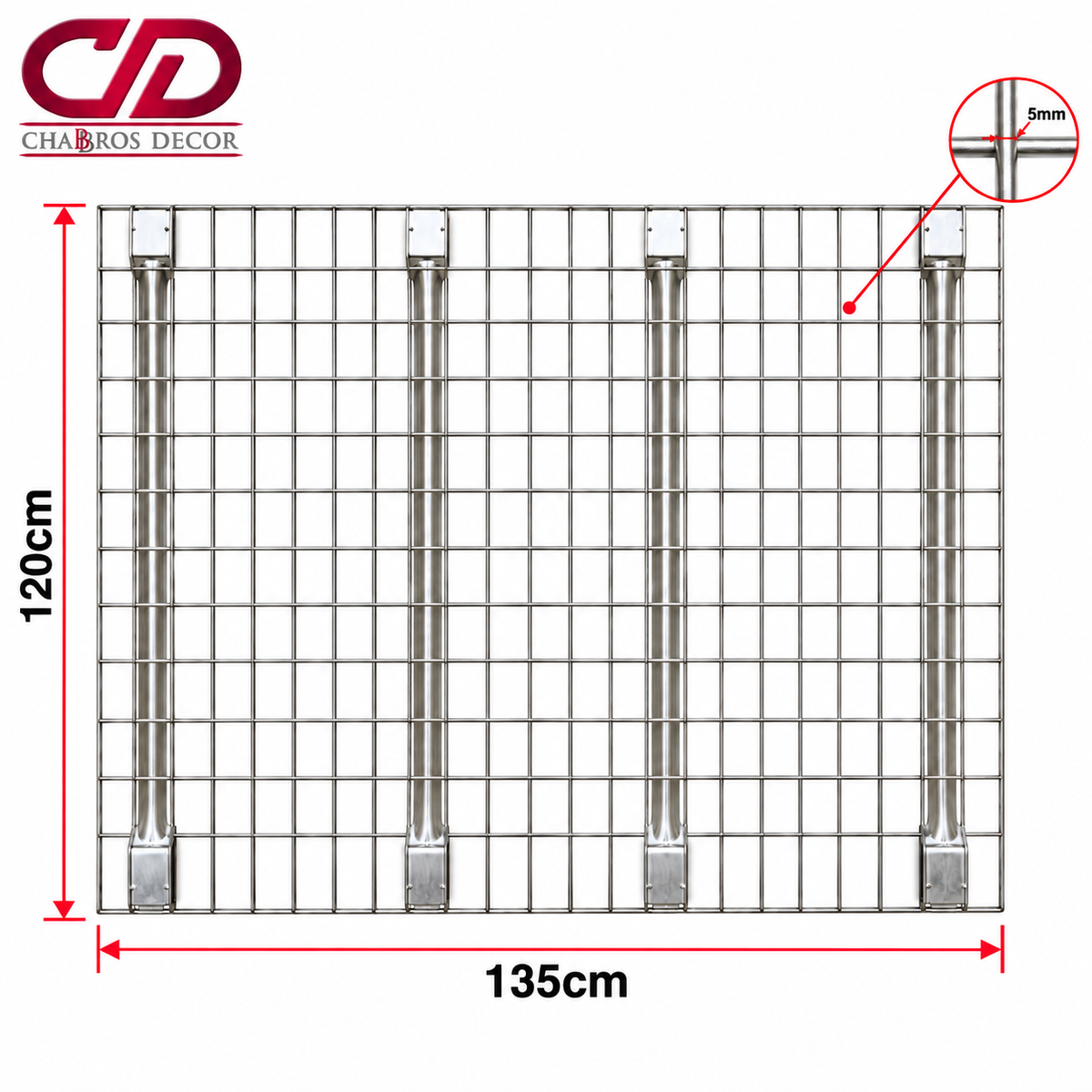 MESH HD 4 SUPPORT 120CM (5MM)