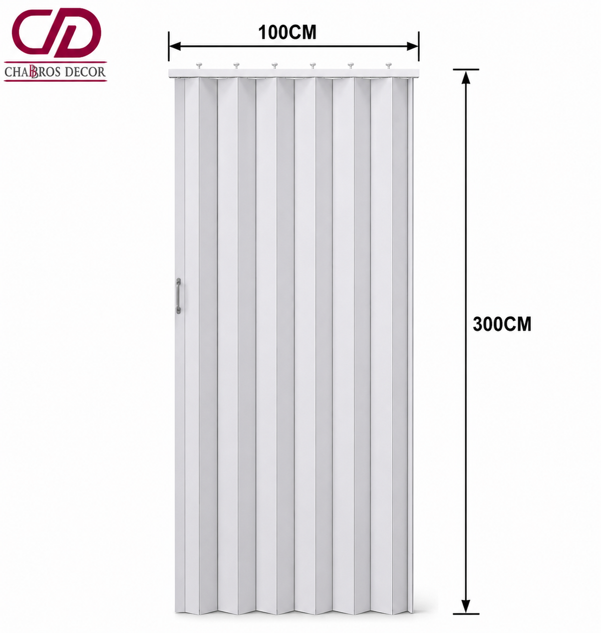 ACCORDION DOOR FD007 98*300CM WHITE ASH
