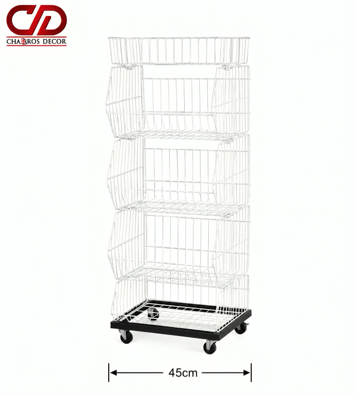 CHIPS BASKET WHITE 45 CM LD