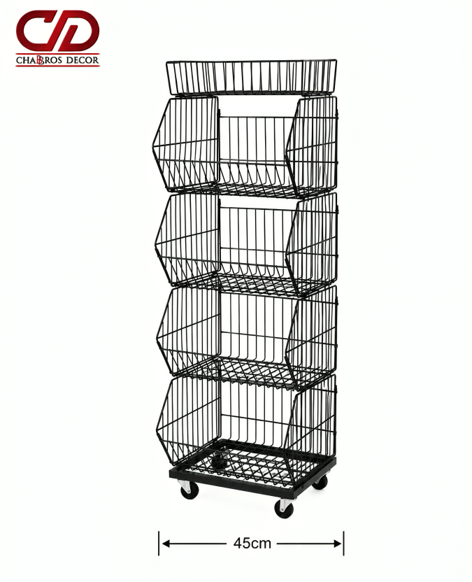 CHIPS BASKET BLACK 45 CM LD