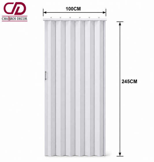ACCORDION DOOR FD007 98*245CM ASH WHITE