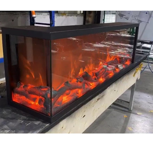 3 Sided fire display