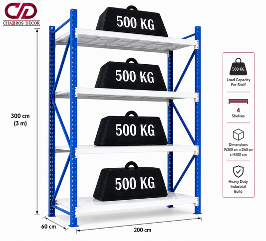500KG BLUE AND WHITE (300X60X200)  4 LAYERS
