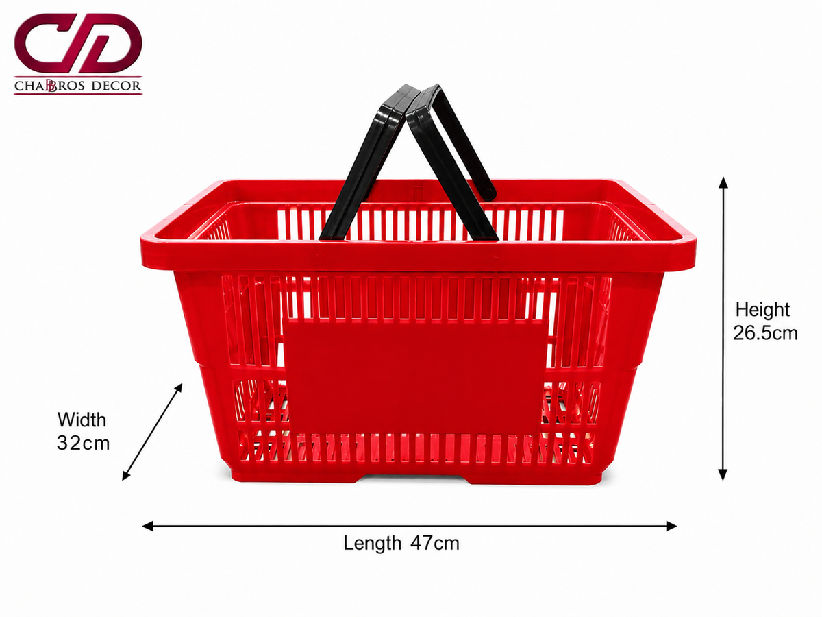 SHOPPING BASKET RED COLOR XJL-12 28 L