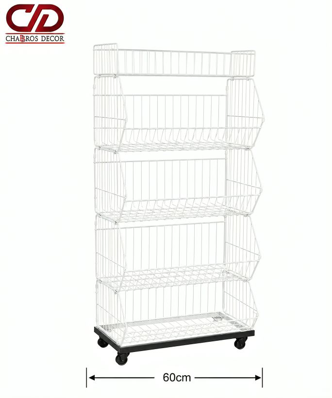 CHIPS BASKET WHITE 60 CM LD