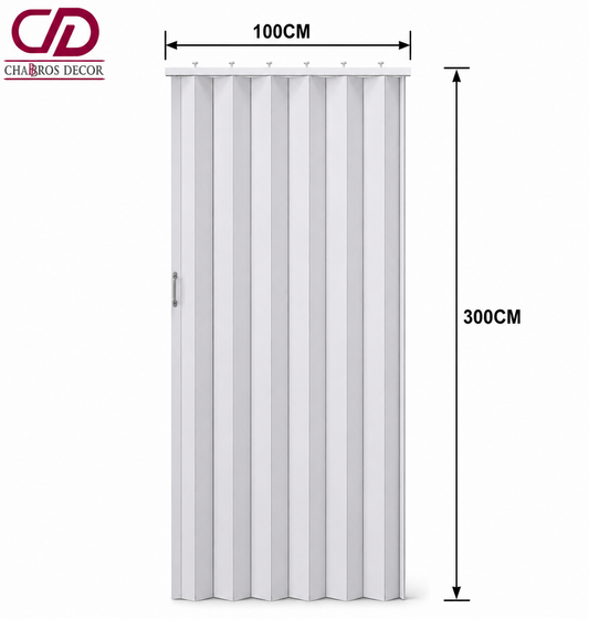 ACCORDION DOOR FD007 98*300CM WHITE ASH
